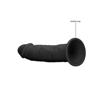 Zagięte silikonowe dildo mocna przyssawka 15 cm