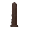 Silicone Dildo Without Balls - 15,3 cm - Brown