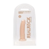 Żylaste silikonowe dildo mocna przyssawka 15 cm