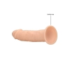 Żylaste silikonowe dildo mocna przyssawka 15 cm