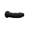 Silicone Dildo Without Balls - 22,8 cm - Black