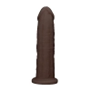 Silicone Dildo Without Balls - 22,8 cm - Brown