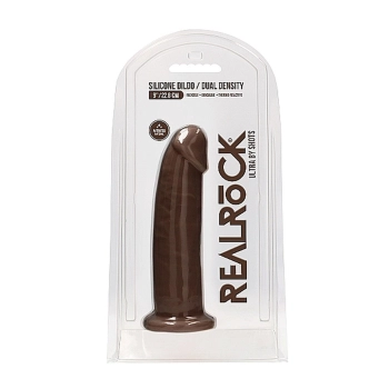 Silicone Dildo Without Balls - 22,8 cm - Brown