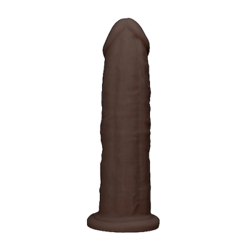 Silicone Dildo Without Balls - 22,8 cm - Brown