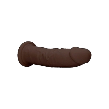 Silicone Dildo Without Balls - 22,8 cm - Brown