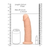 Silicone Dildo Without Balls - 22,8 cm - Flesh