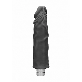 10" / 25 cm Realistic Vibrating Dildo - Black