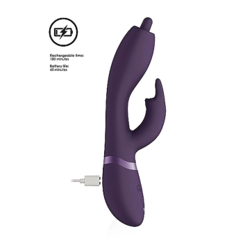 Wibrator Nilo - Pinpoint Rotating G-spot Rabbit - Purple