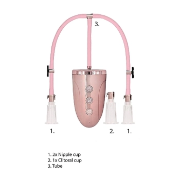 Automatic Rechargeable Clitoral & Nipple Pump Set - Medium - Pin