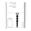 Kuleczki analne silikonowe ShotsToys czarne 15 cm