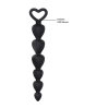 Kuleczki analne silikonowe ShotsToys czarne 15 cm