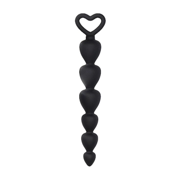 Kuleczki analne silikonowe ShotsToys czarne 15 cm
