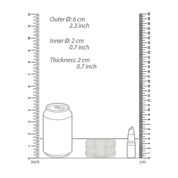 N0. 92 - Reversible Masturbator and Bumper - Transparent