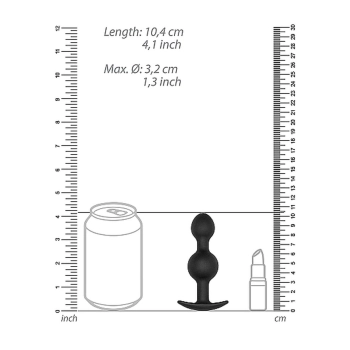 Zatyczka analna z kulką korek sonda do pupy 10cm