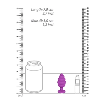 Korek analny zatyczka ozdobna serce kryształ 7cm