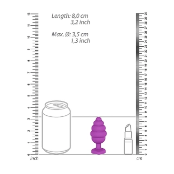 Silikonowy korek analny zatyczka plug gumowy 8 cm