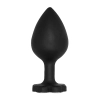 Extra Large Lucky Diamond Butt Plug - Black