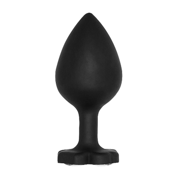 Extra Large Lucky Diamond Butt Plug - Black