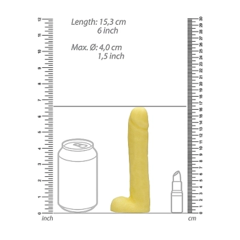 Waniliowe mydło w kształcie penisa z jądrami SLine 18 cm