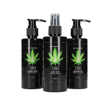 CBD - Bath and Shower - Care set - Green Tea Hemp Oil