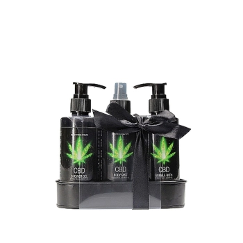 CBD - Bath and Shower - Care set - Green Tea Hemp Oil