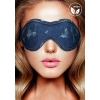 Maska- Denim Eye Mask - Roughend Denim Style - Blue