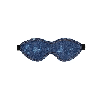 Maska- Denim Eye Mask - Roughend Denim Style - Blue