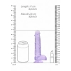 Dildo z przyssawką mały fioletowy penis 17 cm