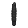 Ribbed Multispeed Vibrator - Black