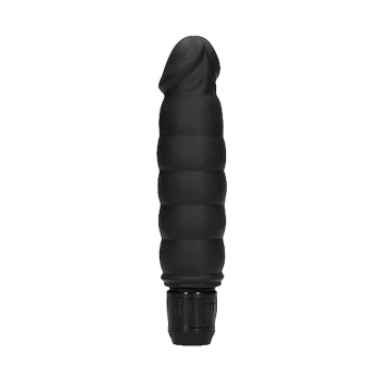 Ribbed Multispeed Vibrator - Black