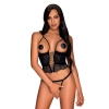 Gorset stringi sex komplet obsessive romanesa l/xl