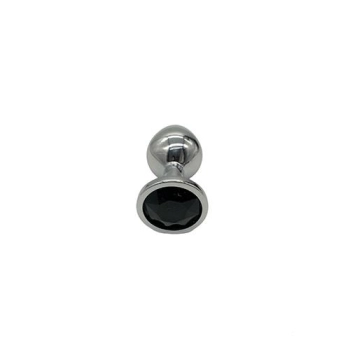 Plug-Diamond King Butt Plug - Metal Medium Black