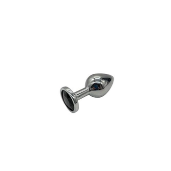 Plug-Diamond King Butt Plug - Metal Medium Black