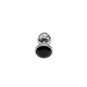 Plug-Diamond King Butt Plug - Metal Large Black