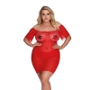 CAMARI RED (CHEMISE/HALKA) XL+