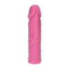 Gruby różowy realistyczny penis żylasty 18 cm