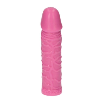 Gruby różowy realistyczny penis żylasty 18 cm