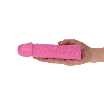 Gruby różowy realistyczny penis żylasty 18 cm