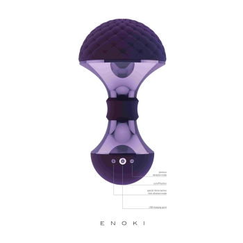 Enoki - Bendable Massager - Purple