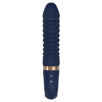 Wibrator punktu G Nereos granatowy silikonowy Dream Toys USB 23 cm