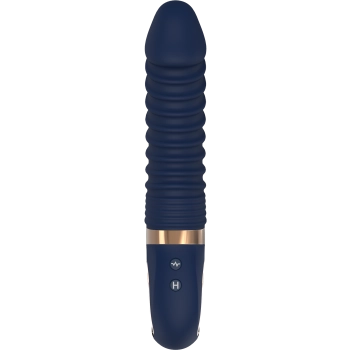 Wibrator punktu G Nereos granatowy silikonowy Dream Toys USB 23 cm