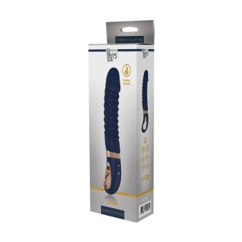 Wibrator punktu G Nereos granatowy silikonowy Dream Toys USB 23 cm