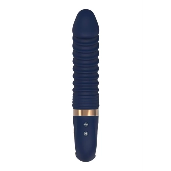 Wibrator punktu G Nereos granatowy silikonowy Dream Toys USB 23 cm