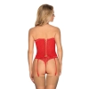 Gorset stringi sex komplet obsessive flameria s/m