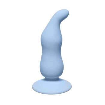 Plug-Waved Anal Plug Blue