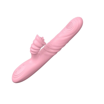 Wibrator posuwisty z sex masażerem 20 trybów 23cm