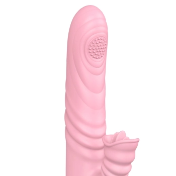 Wibrator posuwisty z sex masażerem 20 trybów 23cm