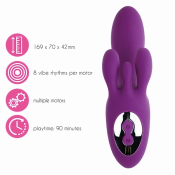 FeelzToys - TriVibe G-Spot Vibrator met Clitoris & Schaamlippen Stimulatie Paars