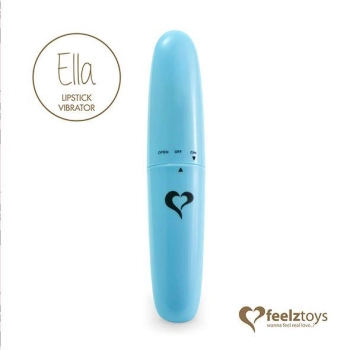 FeelzToys - Ella Lipstick Vibrator Light Blue