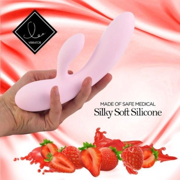 FeelzToys - Lea Rabbit Vibrator Strawberry